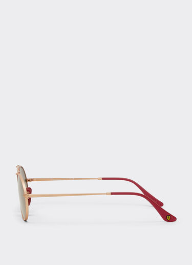 Ferrari Ray-Ban for Scuderia Ferrari RB3775M in rose gold metal with light grey gradient lenses Silver LA0EFf