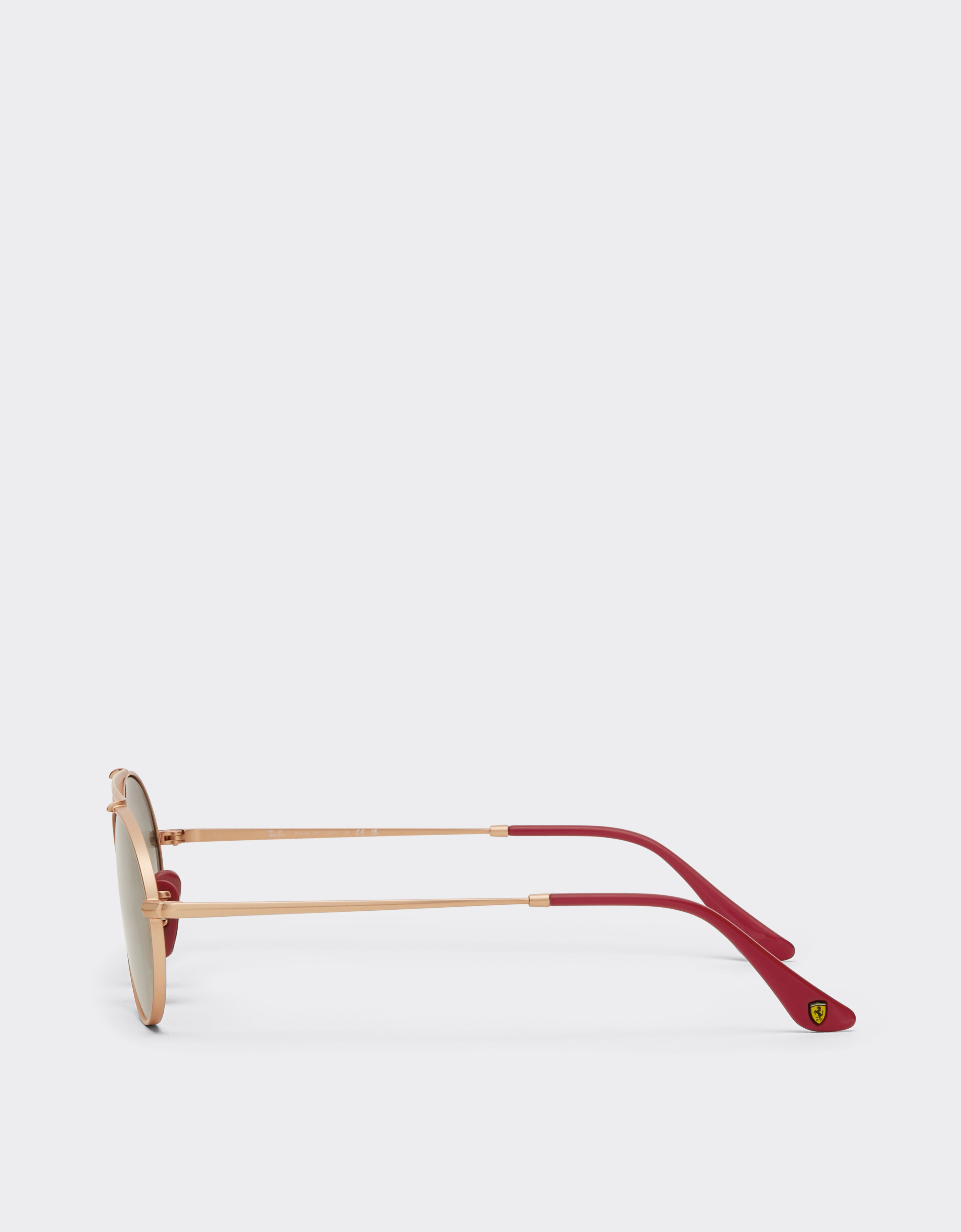 Ferrari Ray-Ban for Scuderia Ferrari RB3775M in rose gold metal with light grey gradient lenses Silver LA0EFf