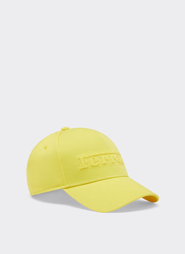 Ferrari Baseballkappe mit gesticktem Ferrari-Logo Giallo Modena 21342f