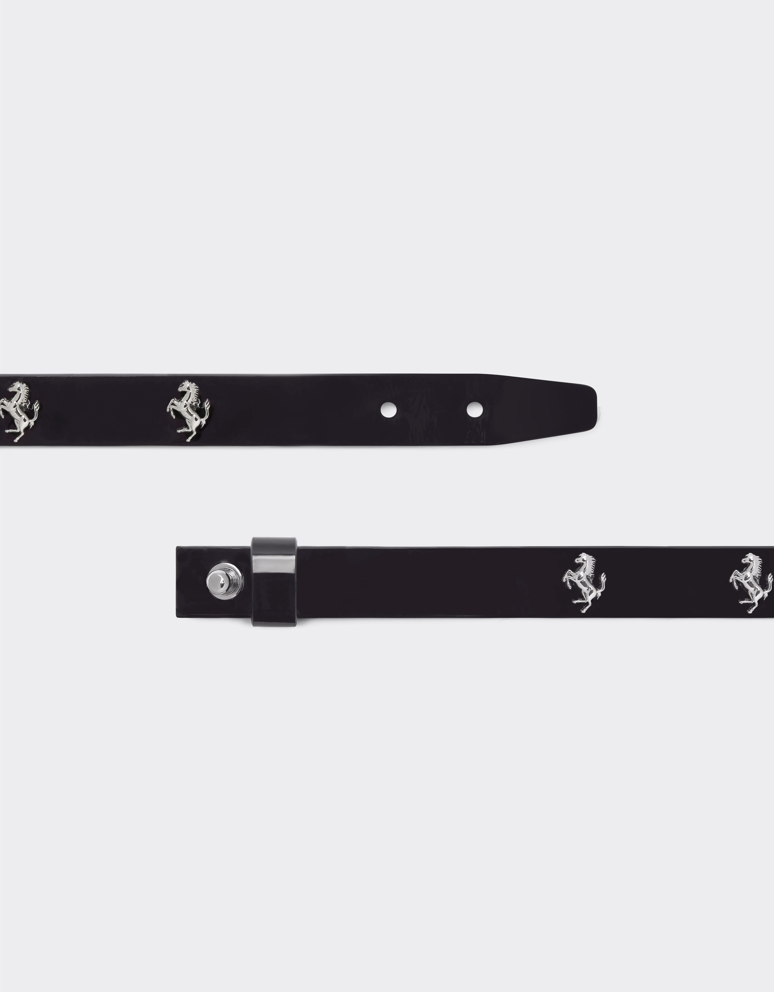 Ferrari Bracelet in black patent leather with studs Black 20261f