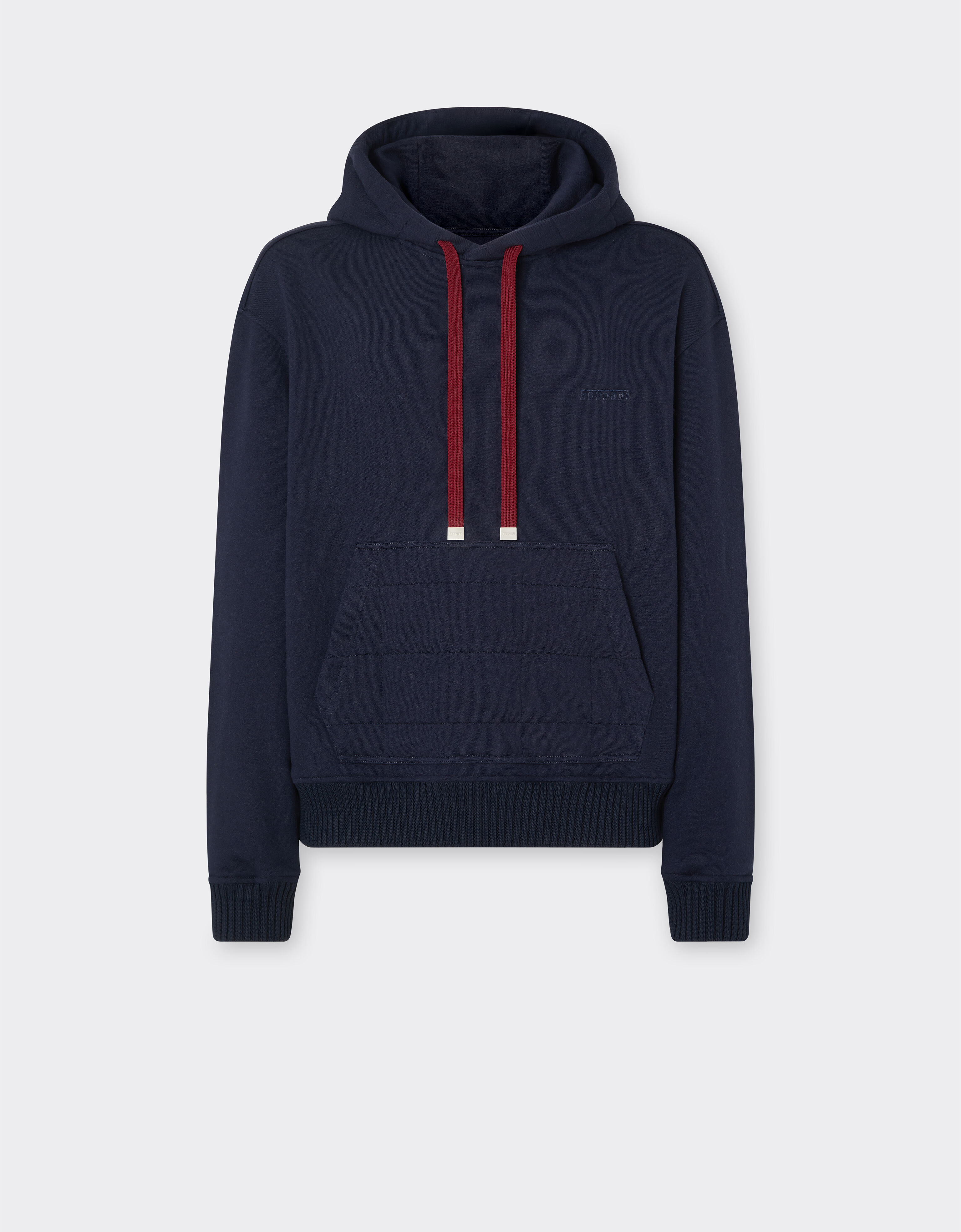 Cotton and cashmere hoodie Ferrari Cotton and cashmere hoodie Ultramarine 49940f