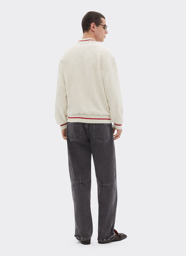 Melange cotton sweatshirt Ferrari Melange cotton sweatshirt Jute 50156f