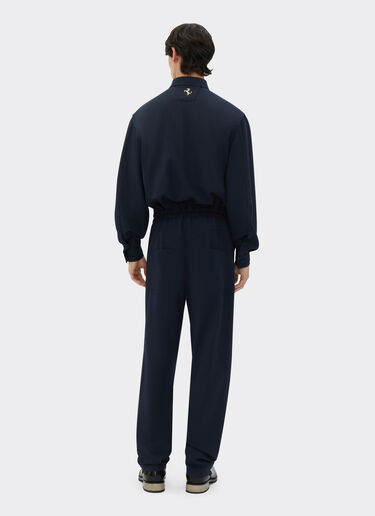 Ferrari Technical wool jumpsuit with 7X7 check pocket Navy 20772f