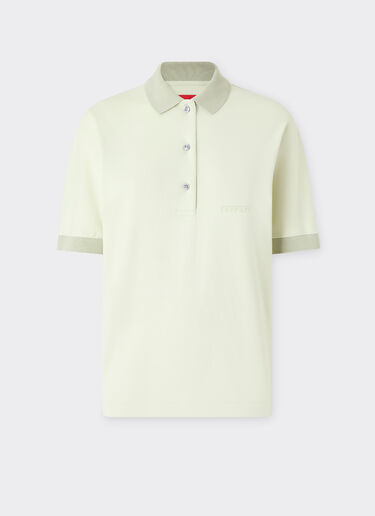 Ferrari Cotton interlock polo shirt Granite Green 50140f