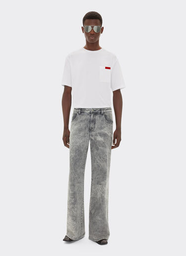 Ferrari Camiseta de algodón con bolsillo Blanco óptico 22045f