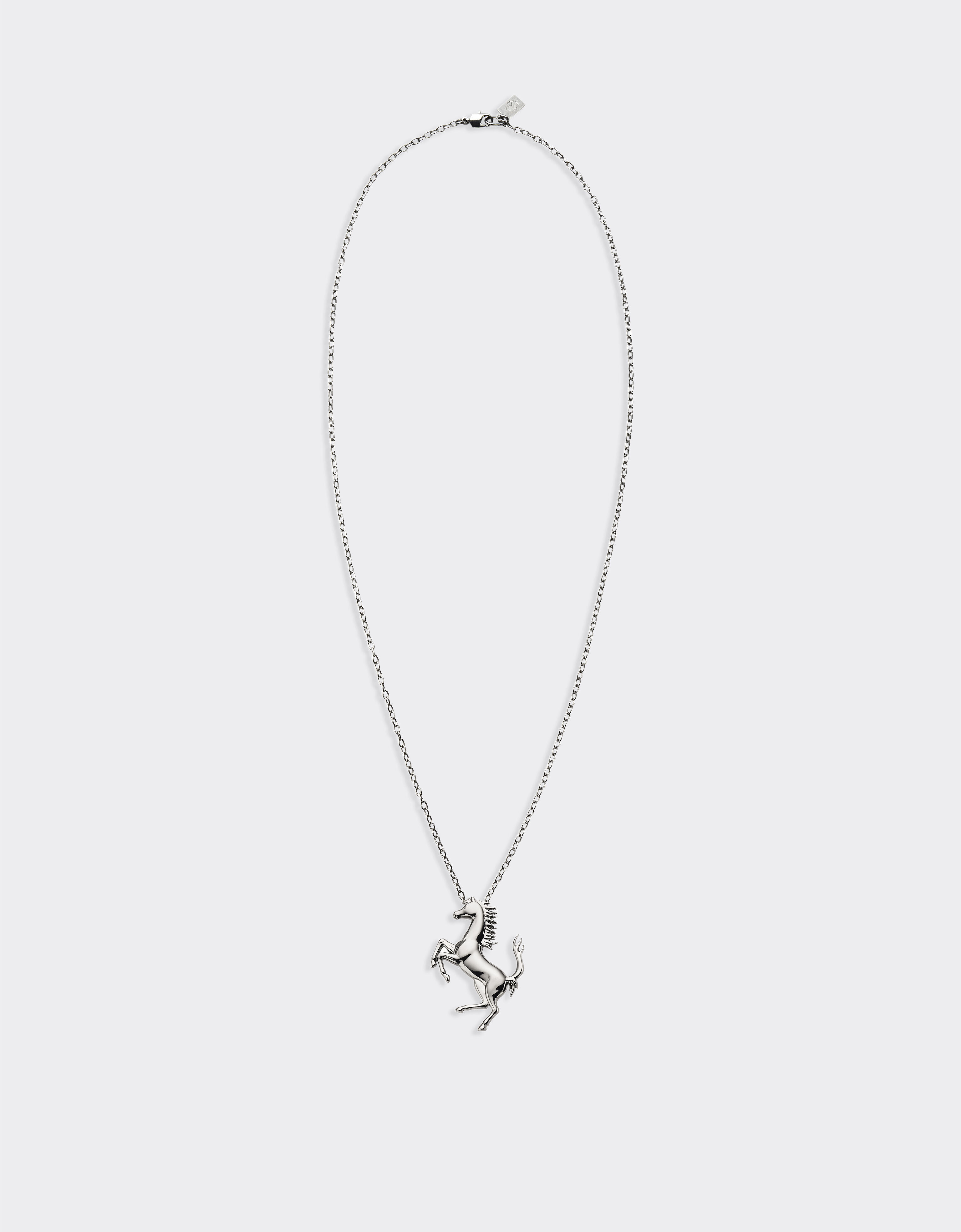 Ferrari Necklace with Prancing Horse Dark Grey 21429f