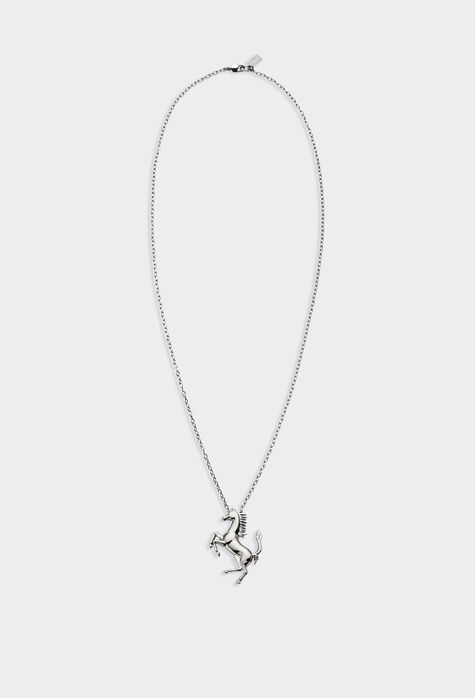 Ferrari Necklace with Prancing Horse Charcoal 20010f
