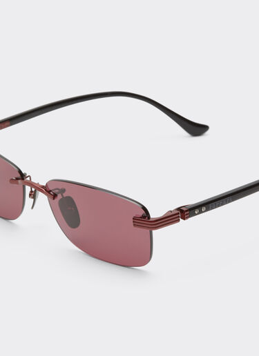 Lunettes de soleil en titane rouge brillant et acétate avec verres bordeaux exclusifs Ferrari Contrast Pro™ Ferrari Lunettes de soleil en titane rouge brillant et acétate avec verres bordeaux exclusifs Ferrari Contrast Pro™ Rosso Scuro LA0L8f