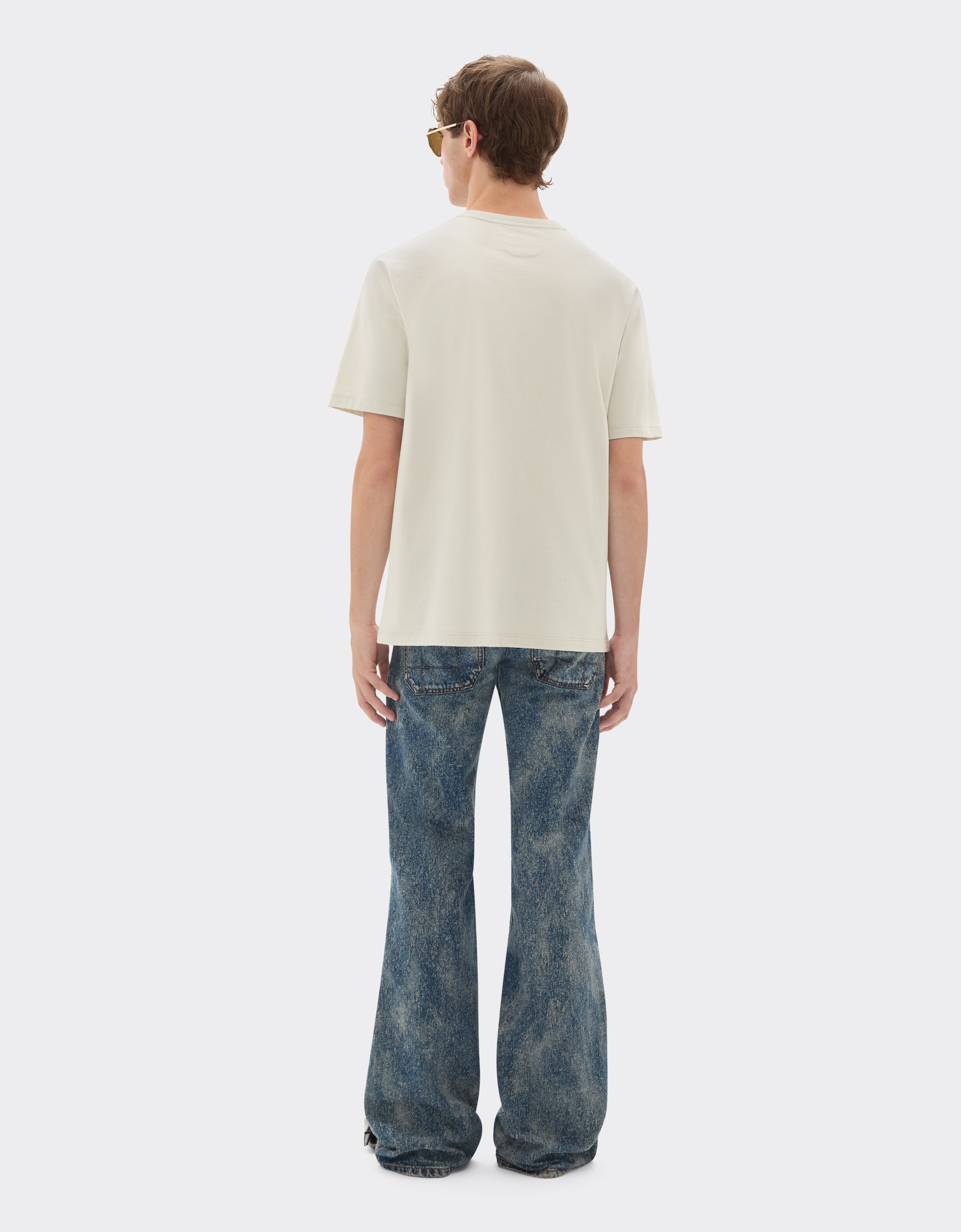 Ferrari Cotton T-shirt with Ferrari logo Chalk 21179f