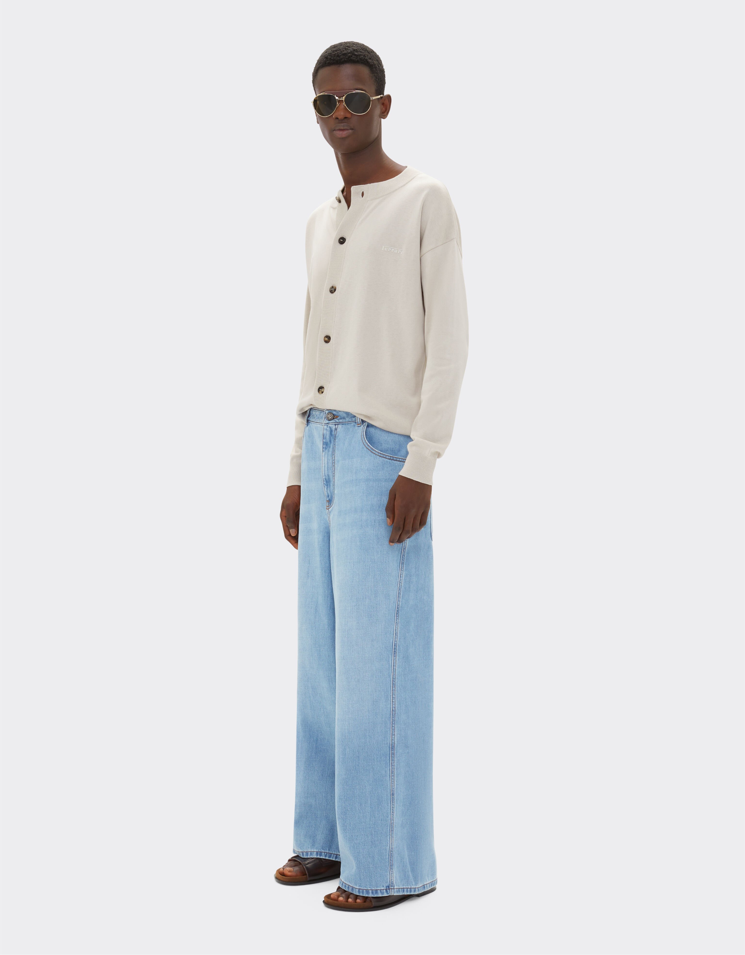 Ferrari Five-pocket denim trousers Light Denim 21828f