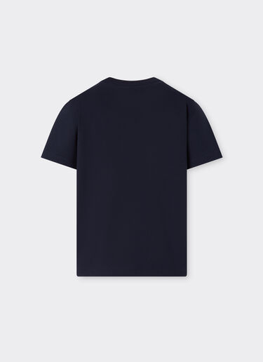 Ferrari Camiseta de algodón con logotipo Ferrari Navy 22749fK