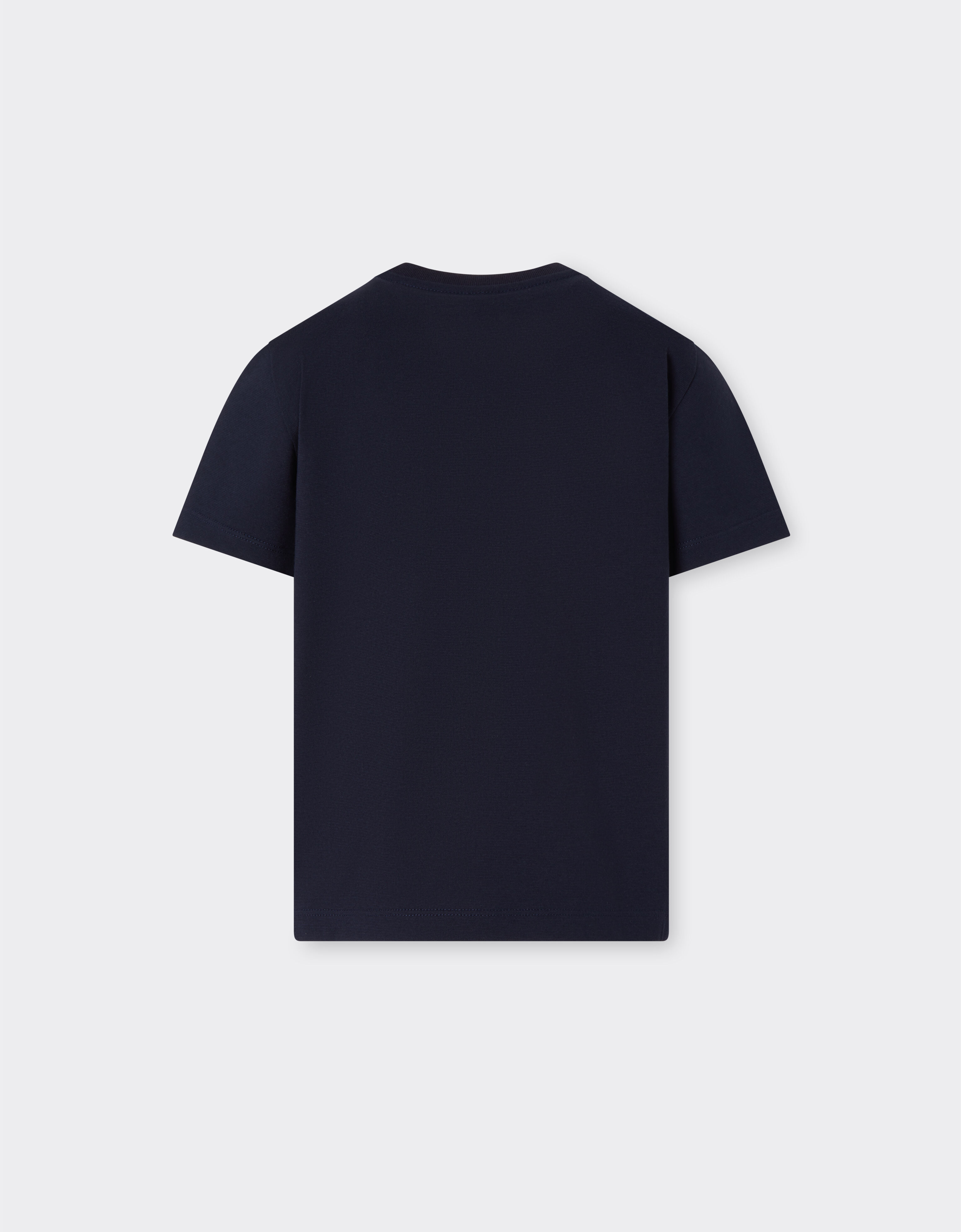 Ferrari Camiseta de algodón con logotipo Ferrari Navy 22749fK