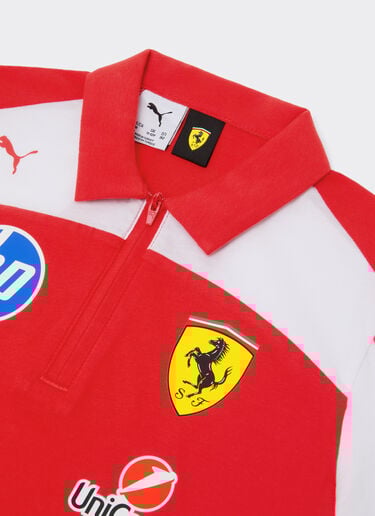 Ferrari Replica 2026 Puma for Scuderia Ferrari HP children's polo shirt Red LA0H5fK