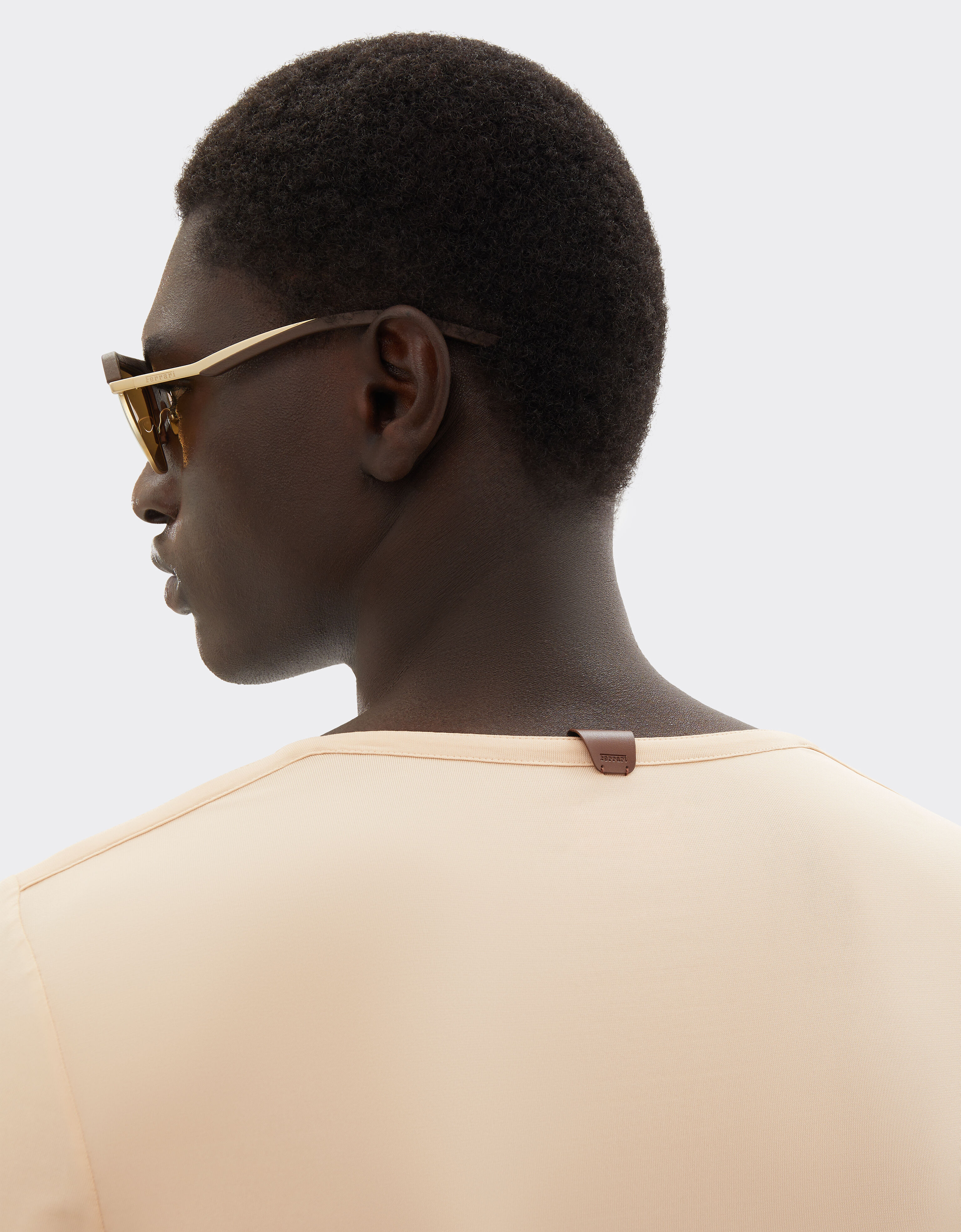 Long-sleeved jersey T-shirt Ferrari Long-sleeved jersey T-shirt Powder Pink 50343f