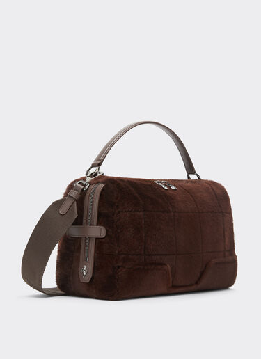 Ferrari GT Soft Umhängetasche aus Shearling Ferrari Ferrari GT Soft Umhängetasche aus Shearling Espresso 49132f