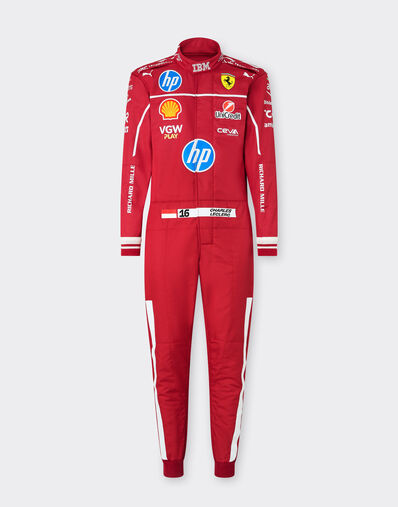 Ferrari Charles Leclerc Combinaison Puma pour la Scuderia Ferrari Rouge LA08Mf