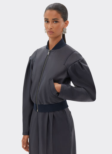 Ferrari Bomber jacket in nappa leather Navy 21887f