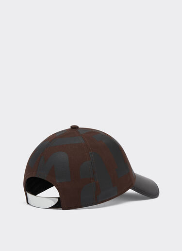 Ferrari Casquette de baseball en coton et cuir Dark Brown 21346f