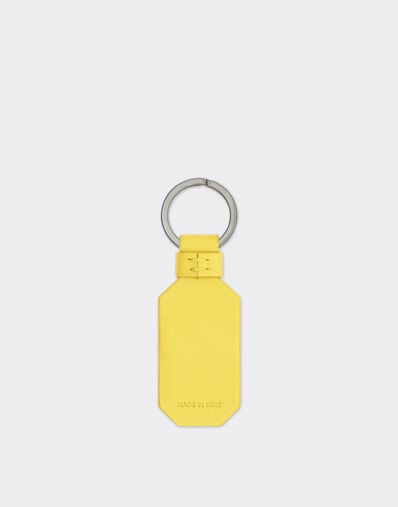 Ferrari Leather keyring with Prancing Horse Giallo Modena 22049f