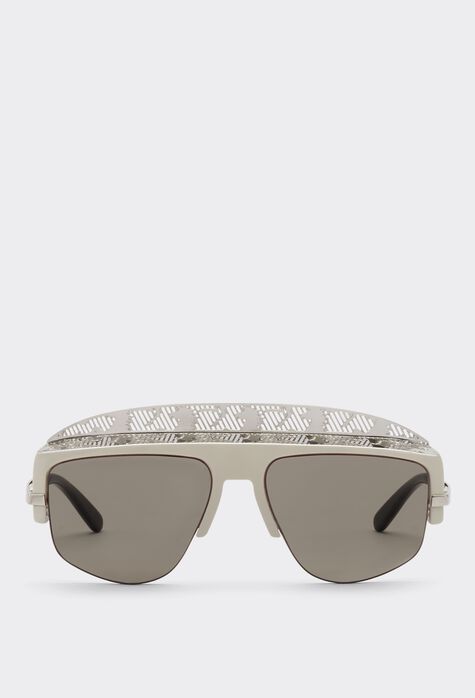 Ferrari Ferrari sunglasses with silver mirror lens Black F1201f