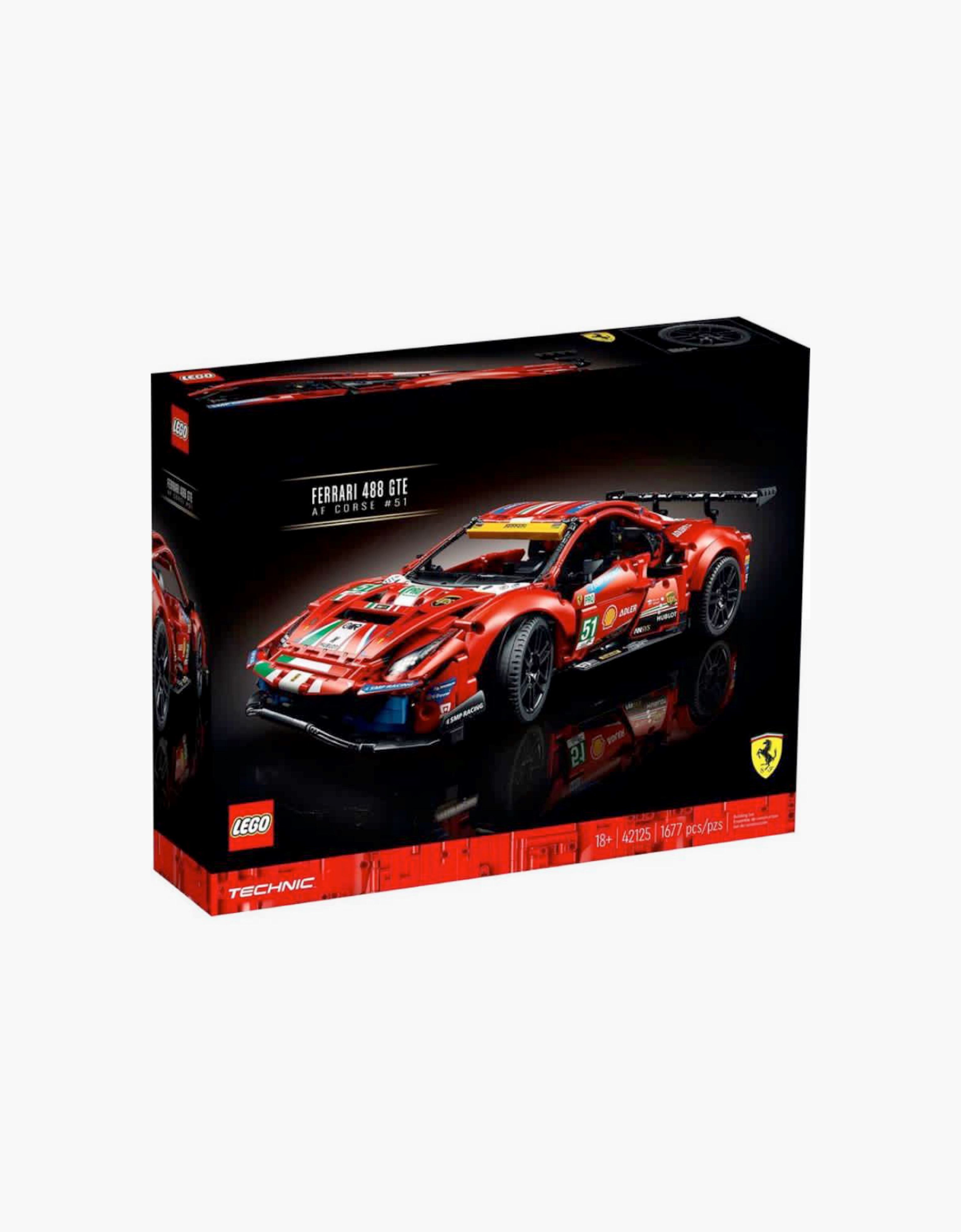 Ferrari LEGO® Technic Ferrari 488 GTE "AF Corse # 51"モデル レッド F0204fK