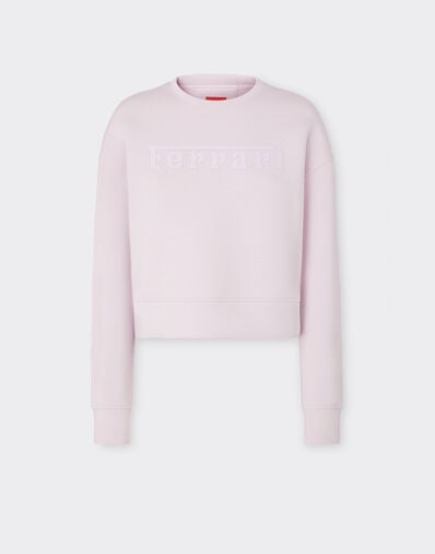 Ferrari Scuba sweatshirt with Ferrari logo Wisteria 20520f