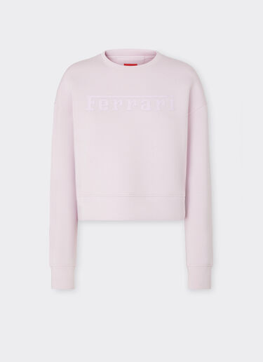 Ferrari Scuba sweatshirt with Ferrari logo Wisteria 20520f