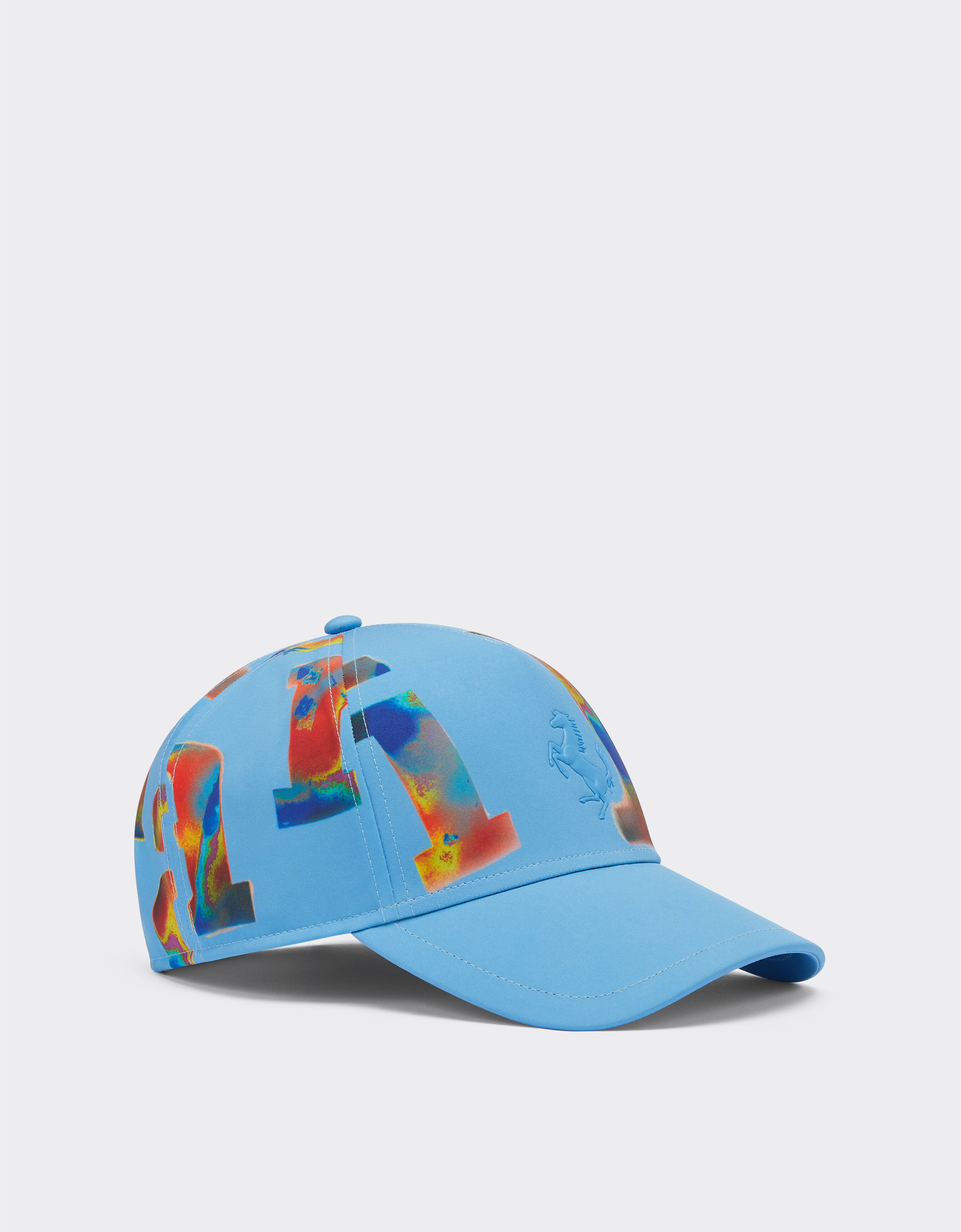 Ferrari Children’s baseball hat with Ferrari Graffiti print Circuit Blue 20553fK