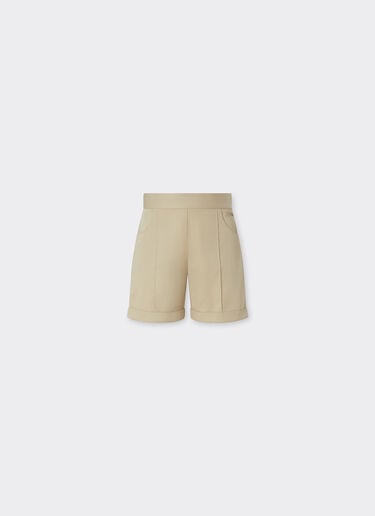 Pantalone short in gabardine di cotone Ferrari Pantalone short in gabardine di cotone Beige 22334fK