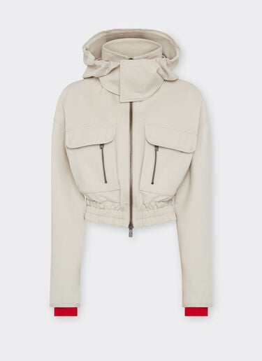 Ferrari x Charles Leclerc cropped gabardine parka Ferrari Ferrari x Charles Leclerc cropped gabardine parka Ecru 22768f