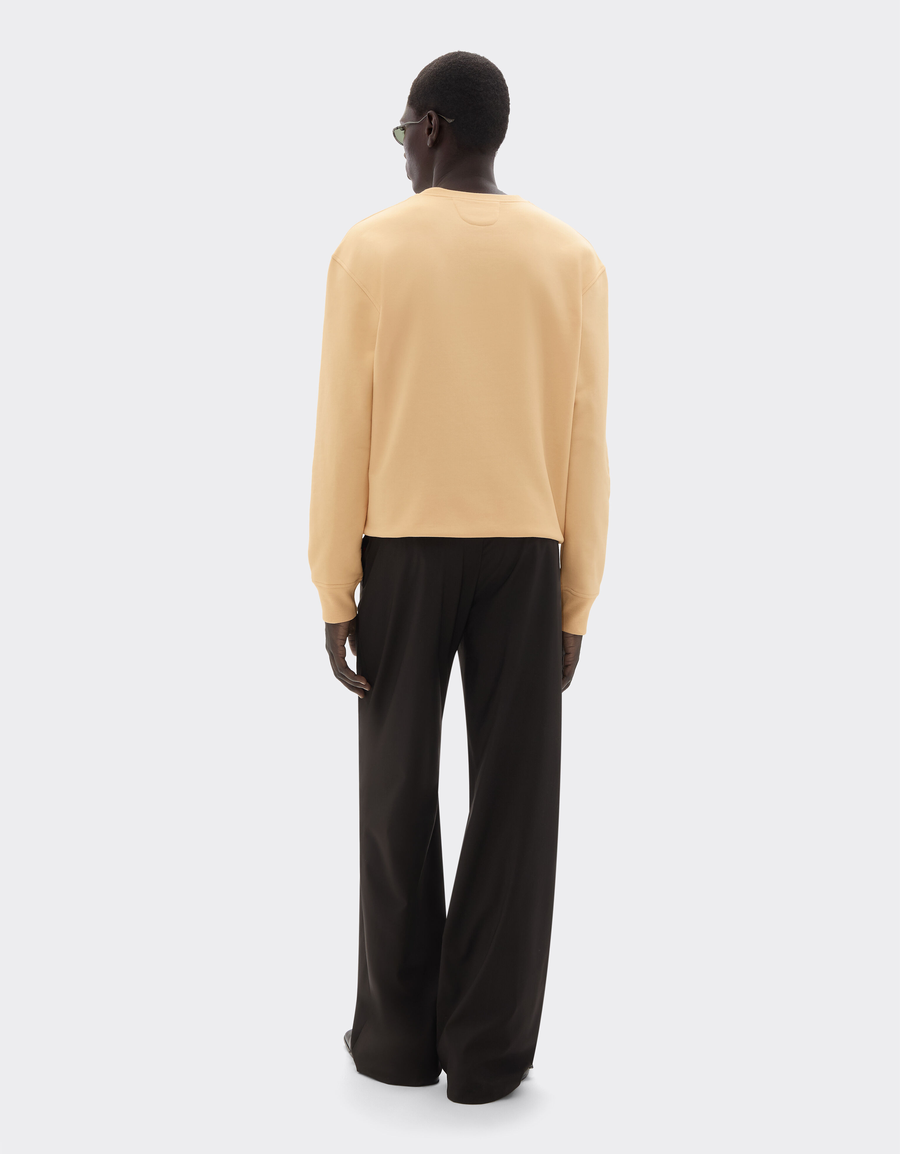 Ferrari Sweatshirt aus Baumwolle mit Ferrari-Aufnäher Jute 50834f