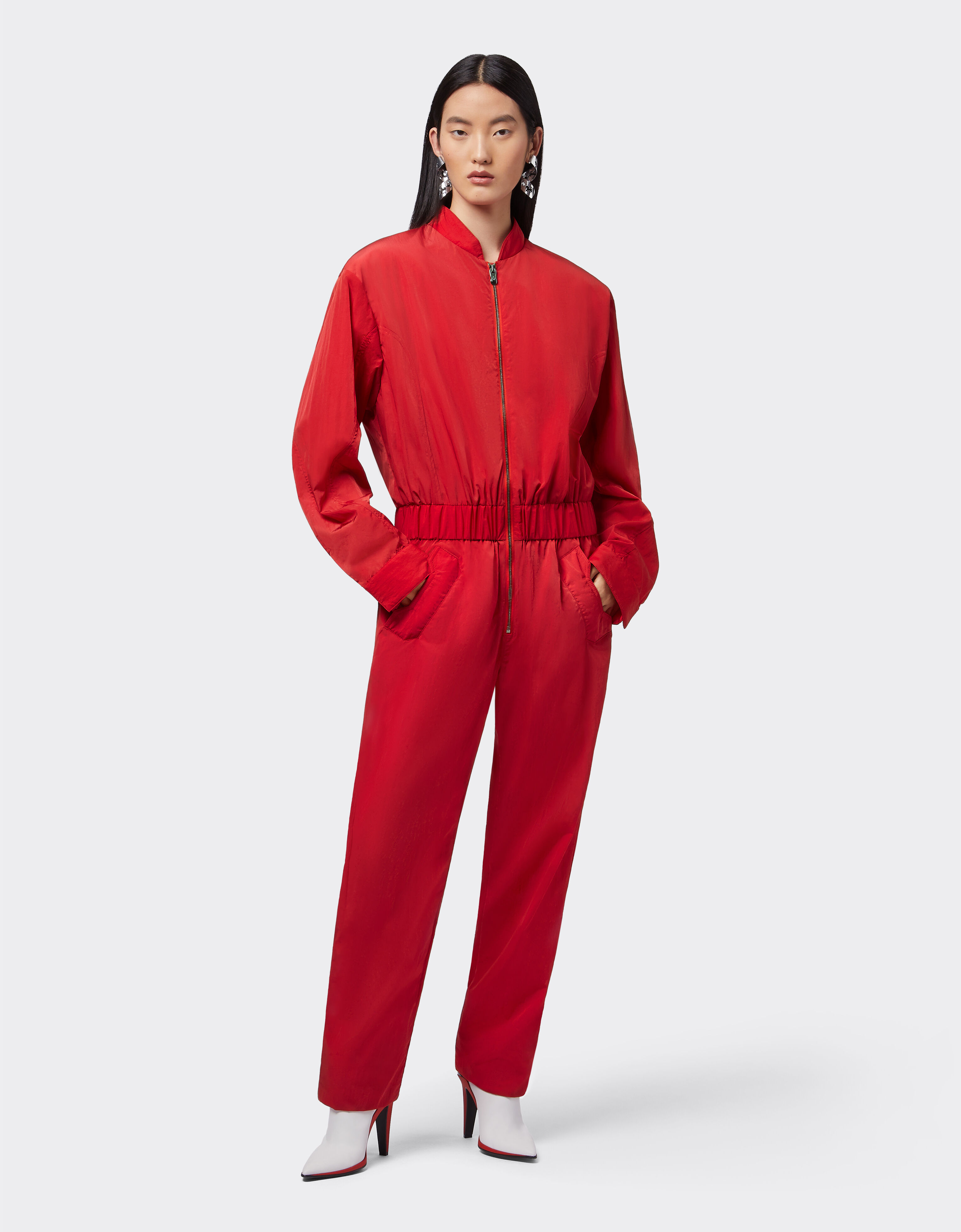 Jumpsuit in waterproof nylon