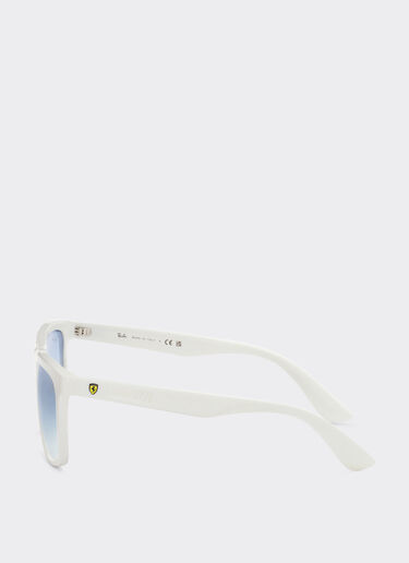 Ferrari Ray-Ban para la Scuderia Ferrari RB4413MF blancas con lentes degradadas azul claro Blanco óptico F1038f