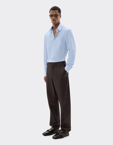 Ferrari Cotton shirt with micro-stripe Optical White 22617f