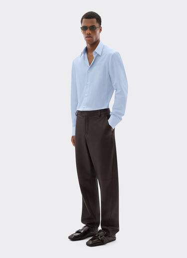 Ferrari Cotton shirt with micro-stripe Optical White 22617f
