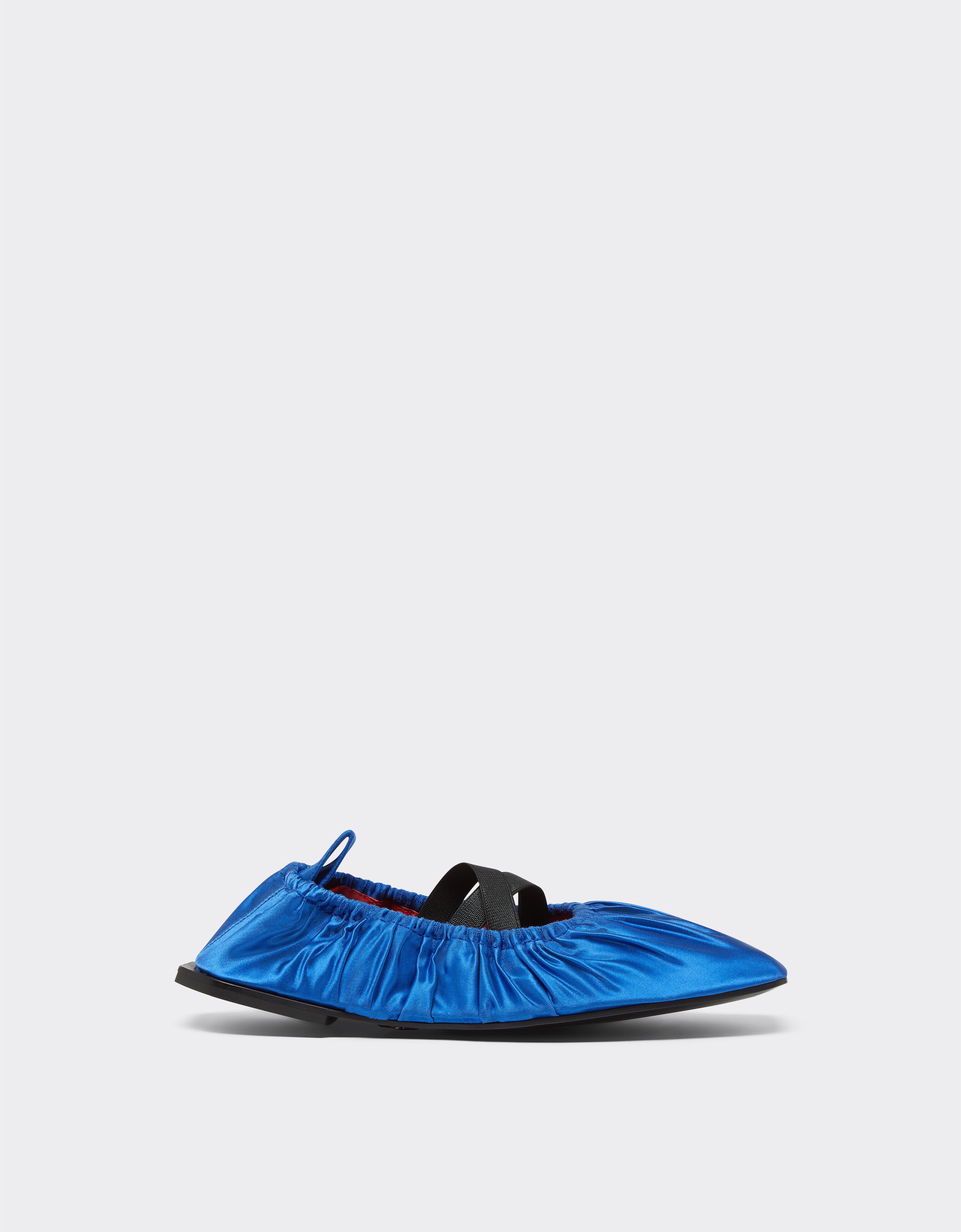 Ferrari Ballet flats in satin Klein Blue 22064f