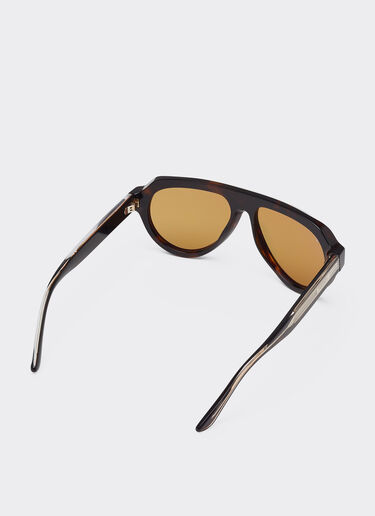 Ferrari Ferrari acetate brown tortoiseshell sunglasses with brown gold mirrored lenses Tortoiseshell LA0EWf