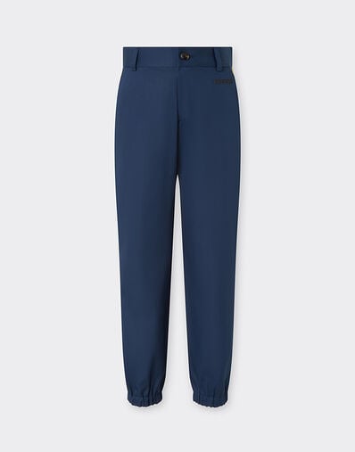 Ferrari Pantalón de gabardina de algodón Navy 22335fK