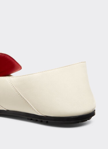 Ferrari Leather loafers Ecru 22228f