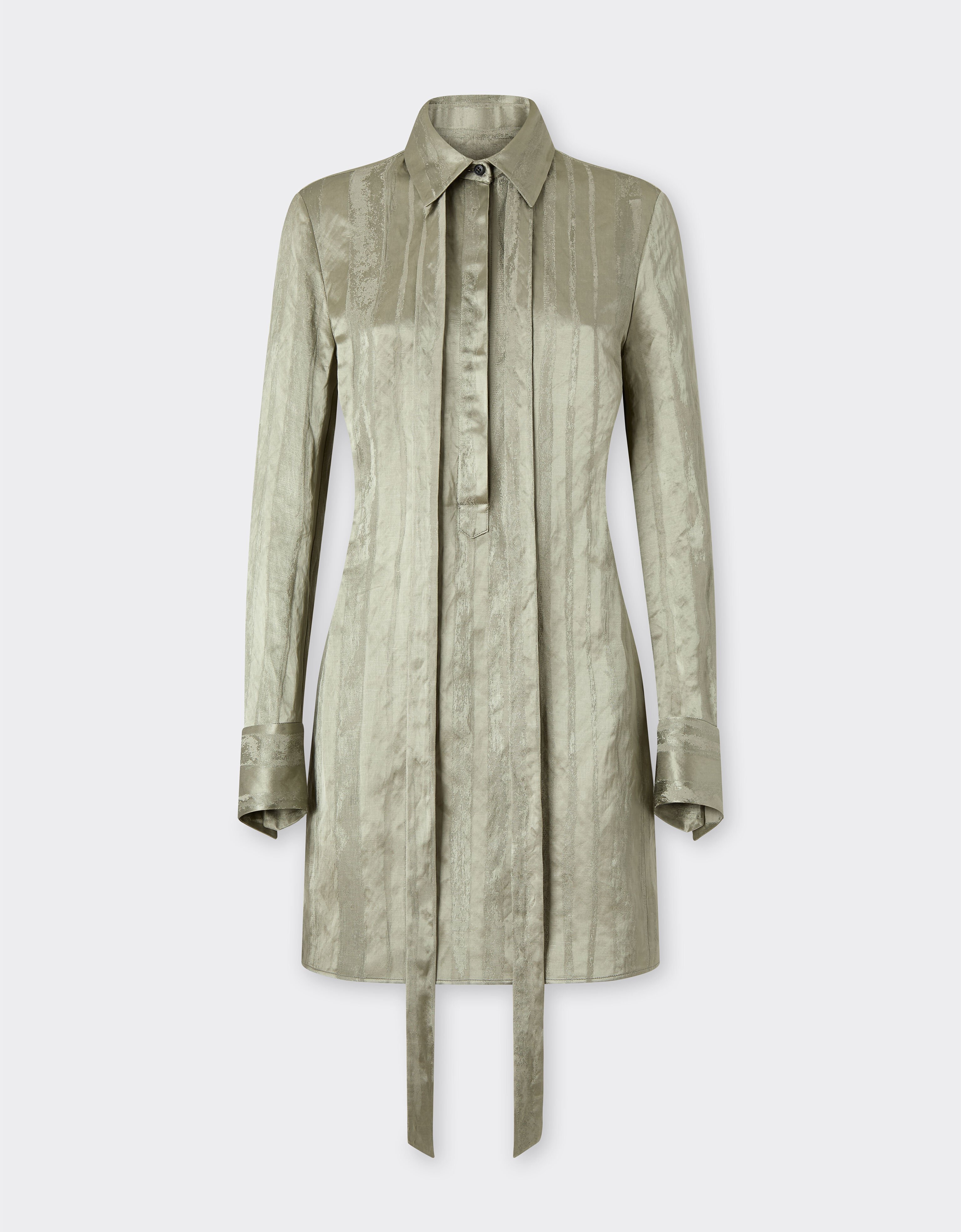 Ferrari Robe jacquard à rayures Khaki Green 50353f