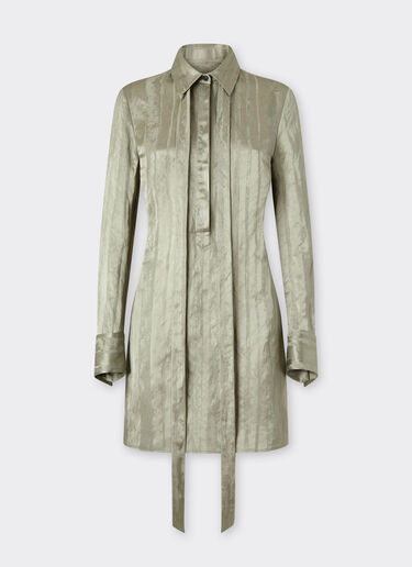 Jacquard dress with striped pattern Ferrari Jacquard dress with striped pattern Khaki Green 50353f