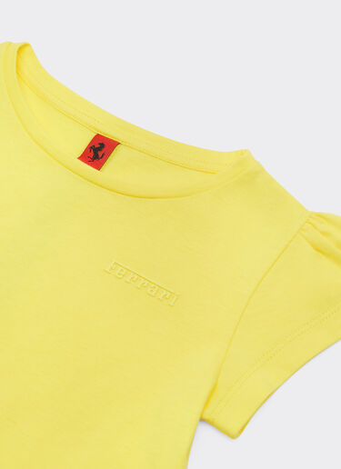 Ferrari Abito in jersey con logo Ferrari Giallo Modena 22323fK