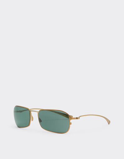Ferrari Matte gold titanium sunglasses with dark green lenses Oro Satinato LY0SG1264EXT0001f
