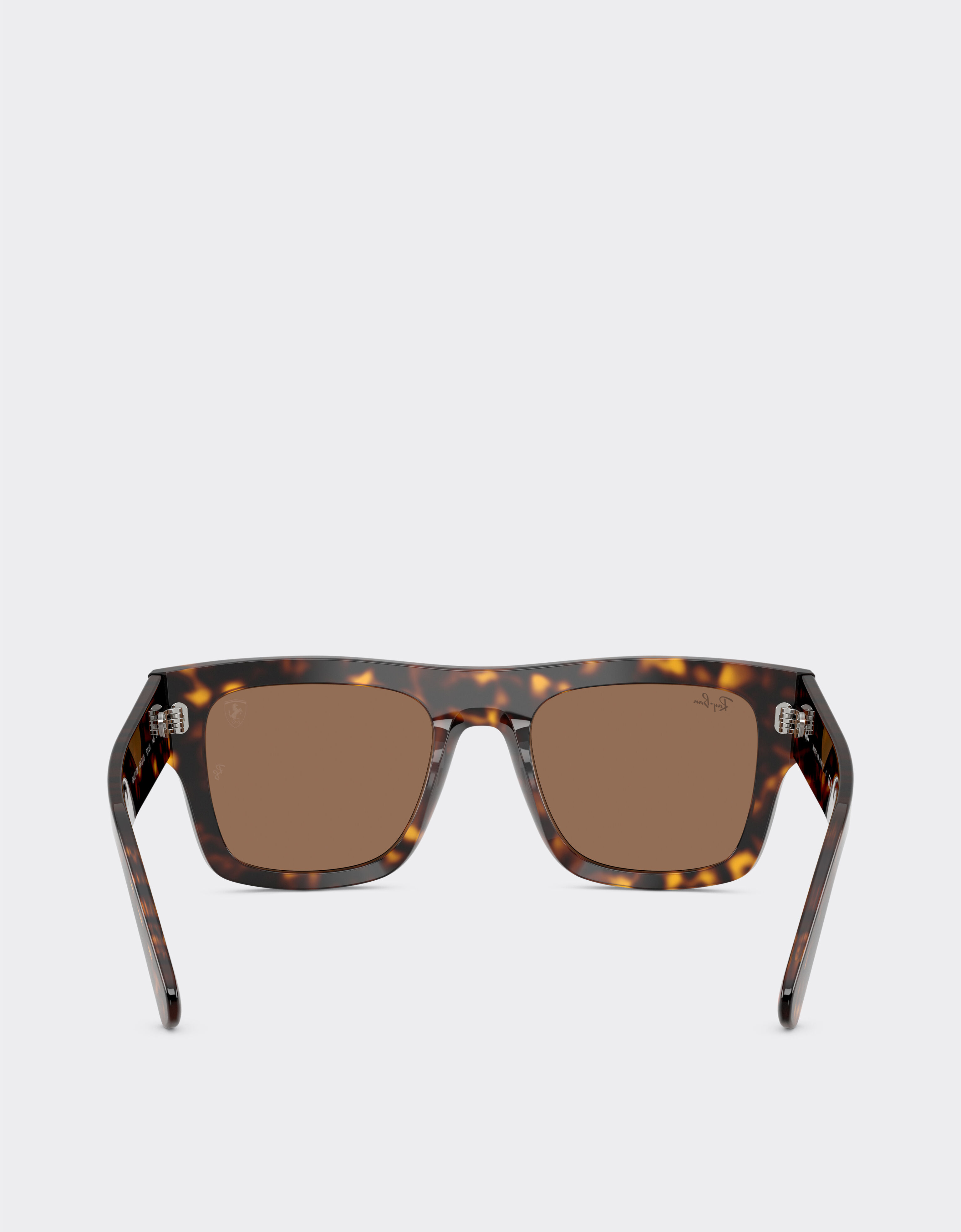 Ferrari Ray-Ban for Scuderia Ferrari RB2217M in havana acetate with dark brown lenses Beige LA01Hf
