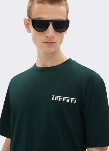 Ferrari Cotton T-shirt with Ferrari logo Verde militar 21163f