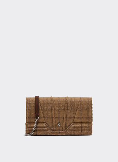 Ferrari GT tartan wallet with chain strap Ferrari Ferrari GT tartan wallet with chain strap Espresso 49273f