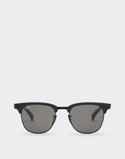 Ferrari Ray-Ban for Scuderia Ferrari RB3807M in black metal with dark grey lenses Black LA01Kf