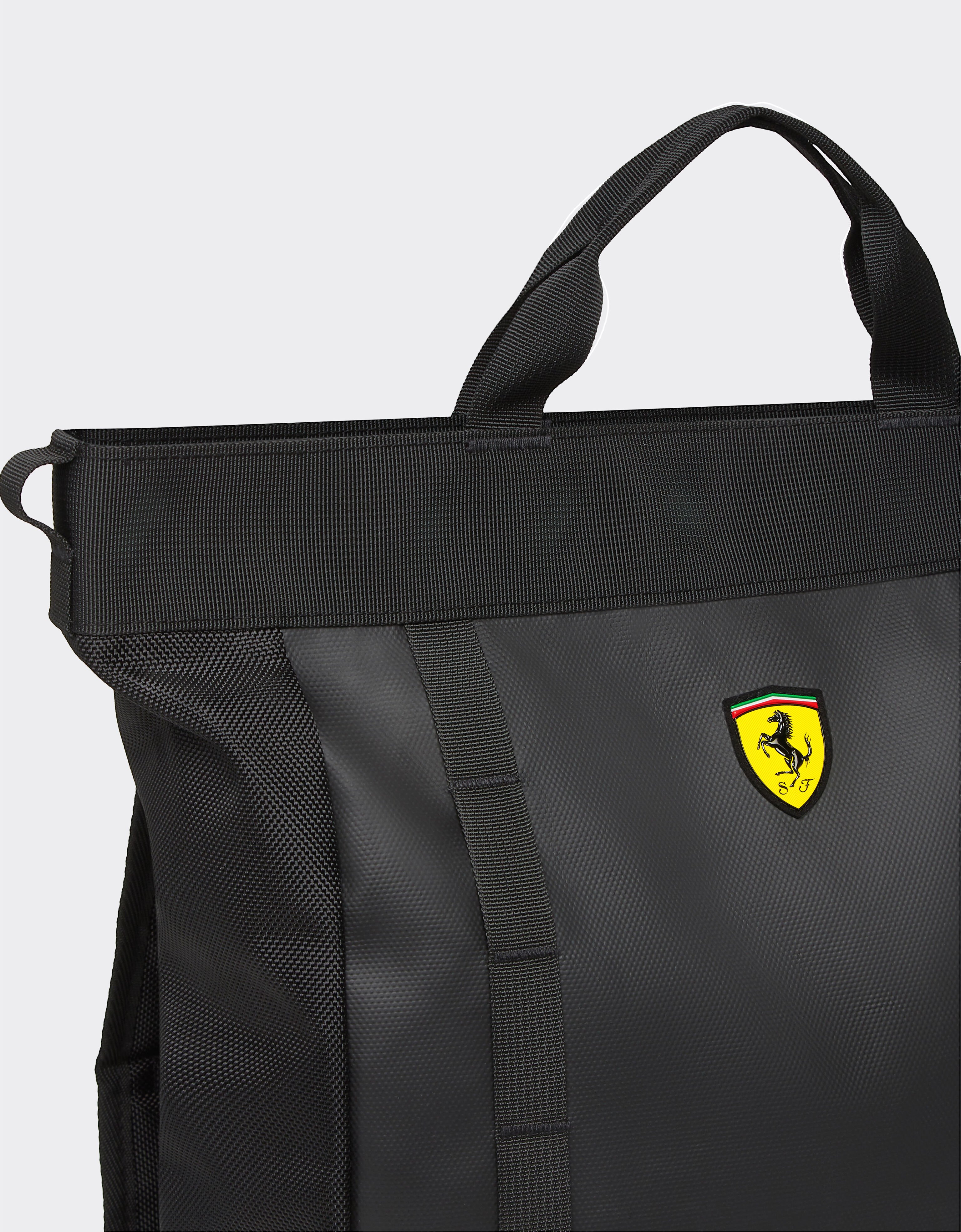  Tote backpack with Ferrari Scudetto Nero SBNBP0016HMM0032f