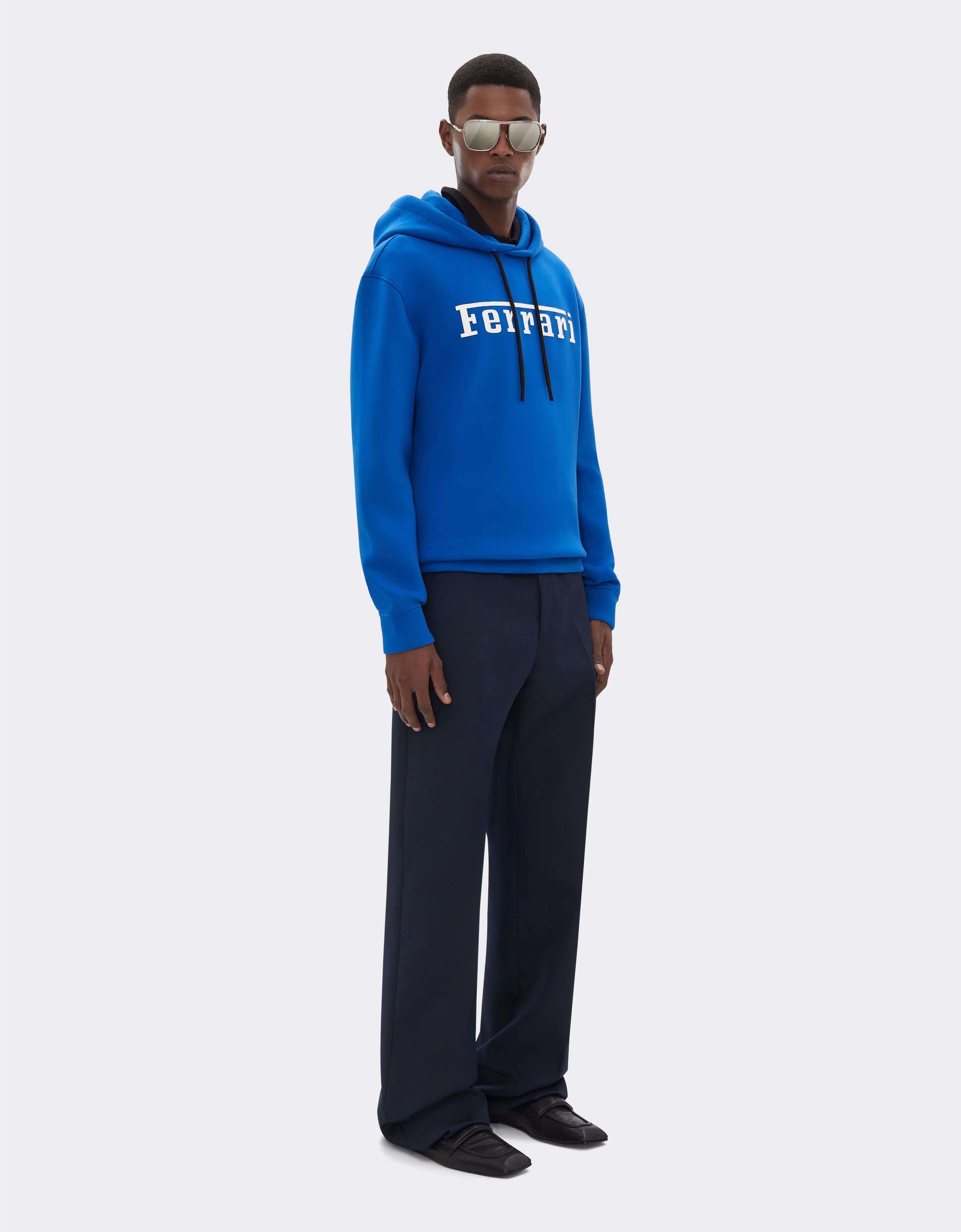 Ferrari Sudadera de punto de neopreno con logotipo de Ferrari en contraste Azul Klein 47819f
