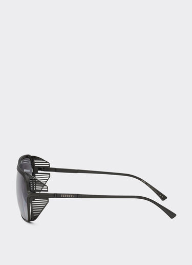 Ferrari Ferrari sunglasses in matt black titanium with polarised grey gradient lens Black Matt F1524f